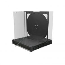 CD-Obal 10,4 mm Double Black Tray, pre 2 nosiče