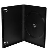 DVD Obal 14mm SINGLE black, pre 1 nosič, Balenie 5ks