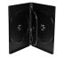 DVD-Obal 14mm. pre 4 nosiče Black - s vnútorným "tray"-om