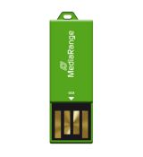 Mediarange USB nano kľúč, paper-clip stick , green 32GB 2.0