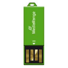 Mediarange USB nano kľúč, paper-clip stick , green 32GB 2.0