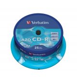 Verbatim CD-R 52X 700MB Crystal AZO Cake 25