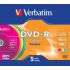 Verbatim DVD-R 16x 4,7GB Colour Slim 5