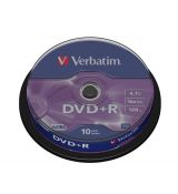 Verbatim DVD+R 16X 4,7GB Cake 10