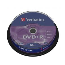 Verbatim DVD+R 16X 4,7GB Cake 10