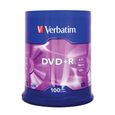 Verbatim DVD+R 16X 4,7GB Cake 100