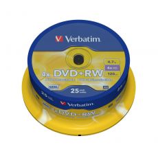 Verbatim DVD+RW 4X Cake 25