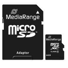 Mediarange Micro SDXC pamäťová karta 64GB, Class 10+ adapter