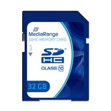 MediaRange 32GB SDHC pamäťová karta, CL10
