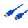 MediaRange USB 3.0 extension cable, AM/AF, 3.0m, blue