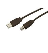 MediaRange USB 2.0 Kábel, AM/BM, 5.0m, black