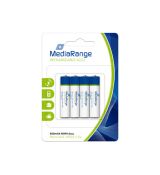 MediaRange nabíjateľné batérie Accu Micro AAA HR03 1.2V, 4