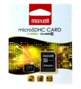 Maxell Micro SDHC pamäťová karta 16GB, Class 10+ adapter