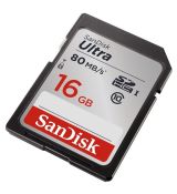 SanDisk Ultra pamäťová karta SDHC 16GB, 80MB/s Class 10 UHS-I