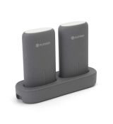 PLATINET POWER BANK DUAL 2 x 5000mAh DOCKING STATION IC GRAY [44242]