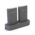 PLATINET POWER BANK DUAL 2 x 5000mAh DOCKING STATION IC GRAY [44242]