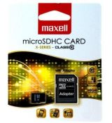 Maxell Micro SDHC pamäťová karta 4GB Class 10+ adapter